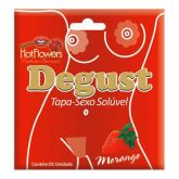 TAPA SEXO COMESTÍVEL - SABOR MORANGO