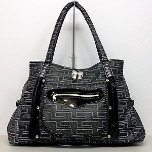 BOLSA PEOPLE COR PRETO COM MESCLADO - REF: 19618