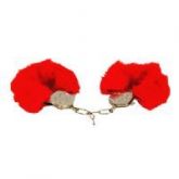 ALGEMA DE METAL EM PELÚCIA VERMELHO