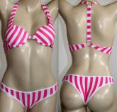 COJUNTO NADADOR LISTRADO - PINK TAM. M REF: 257